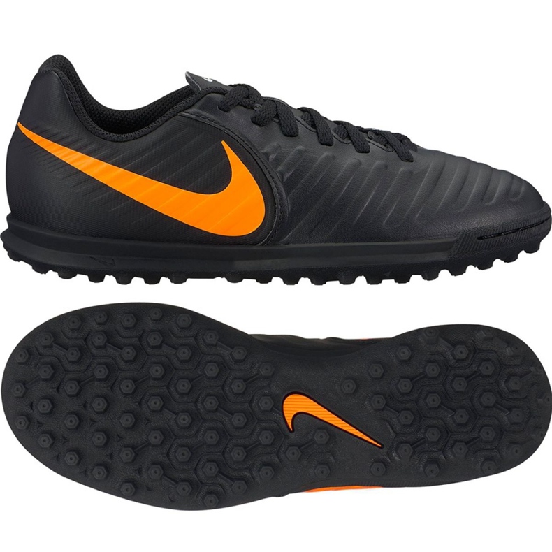 Scarpe da calcio Nike LegendX 7 Club Tf Jr AH7261-080 nero nero