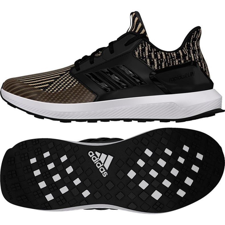 Scarpe da corsa adidas Rapida Run Knit Jr DB0220 nero