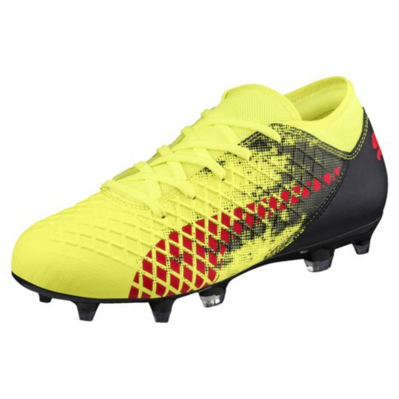 Scarpe da calcio Puma Furure 18.4 Fg Ag Jr 104346 01 multicolore giallo