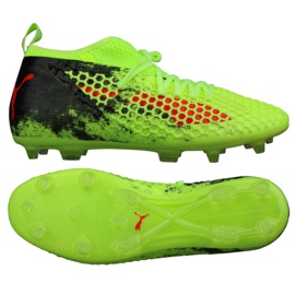 Scarpe da calcio Puma Future 18.2 Netfit Fg Ag Fizzy M 104321 01 verde verde