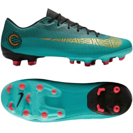 Scarpe da calcio Nike Mercurial Vapor 12 Academy CR7 MG M AJ3721-390 verde
