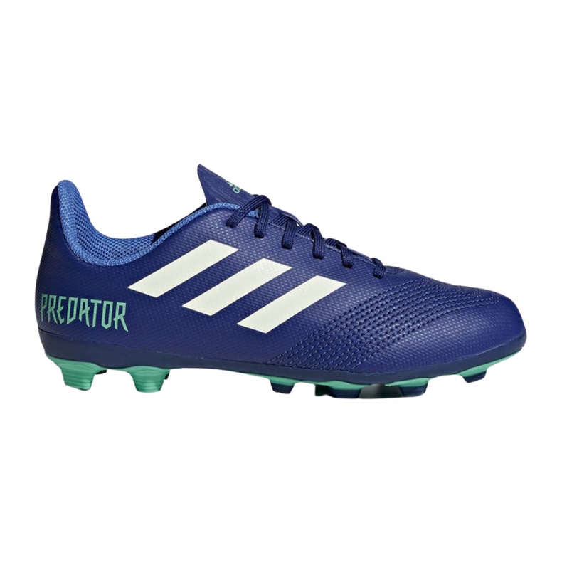 Scarpe da calcio Adidas Predator 18.4 FxG Junior CP9242 multicolore blu