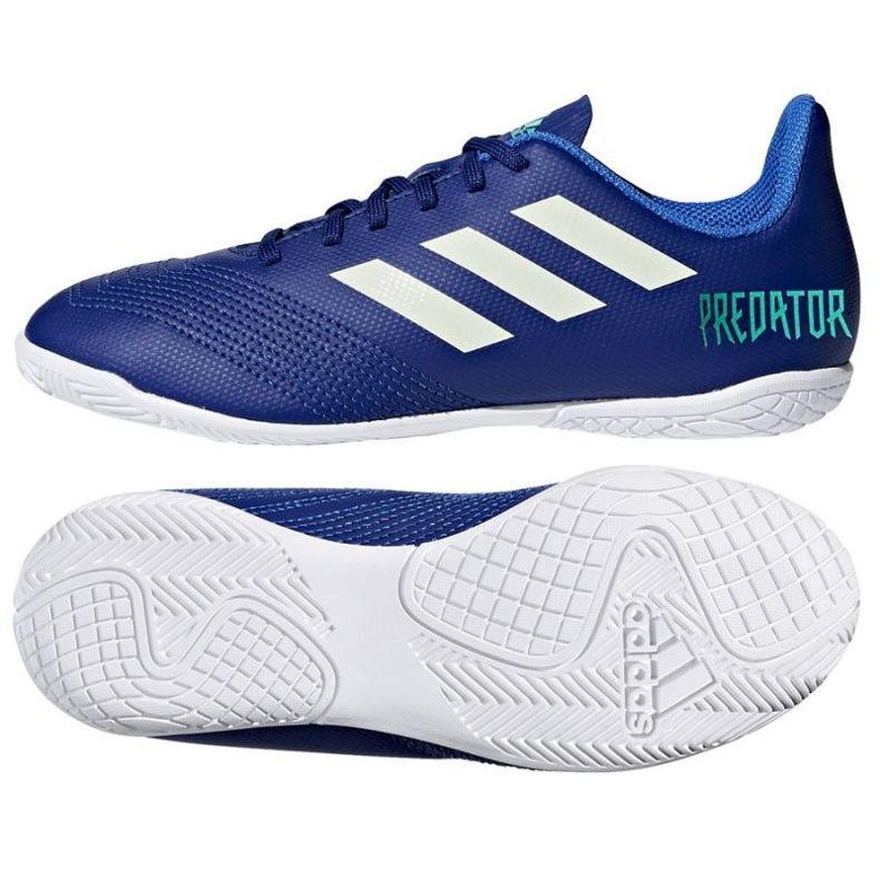 Scarpe indoor adidas Predator Tango 18.4 In Jr CP9104 blu blu