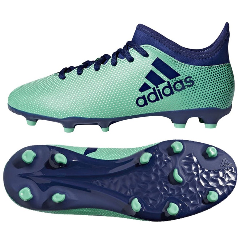 Scarpe da calcio Adidas X 17.3 Fg Jr CP8993 multicolore blu