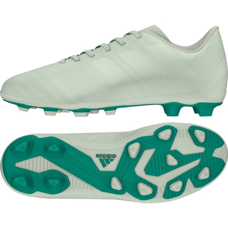 Scarpe da calcio Adidas Nemeziz 17.4 FxG Jr CP9208 multicolore verde