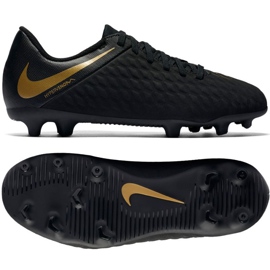 Scarpe da calcio Nike Hypervenom Phantom 3Club Fg Jr AJ4146-090 nero nero