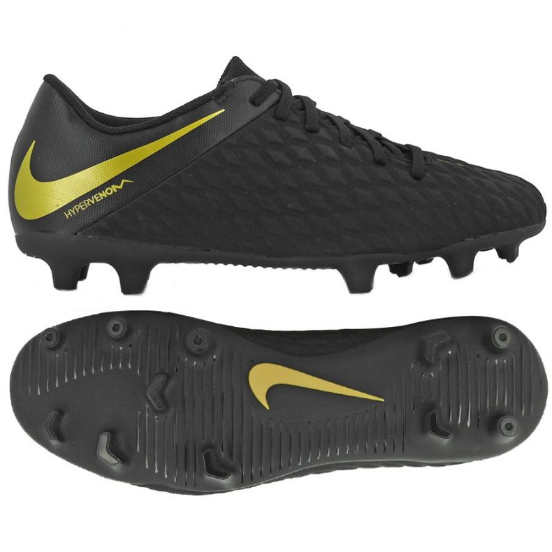 Scarpe da calcio Nike Hypervenom Phantom 3 Club Fg 3 M AJ4145-090 nero nero