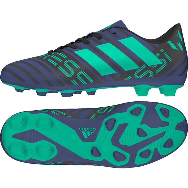 Scarpe da calcio Adidas Nemeziz Messi Tango 17.4 Fg Jr CP9212 multicolore nero