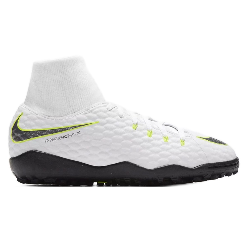 Scarpe da calcio Nike Hypervenom PhantomX 3 Academy Df Tf Jr AH7293-107 bianca bianca