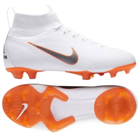 Scarpe da calcio Nike Mercurial Superfly 6 Elite Fg Jr AH7340-107 bianco bianco