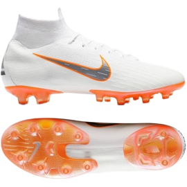 Scarpe da calcio Nike Mercurial Superfly 6 Elite Ag Pro M AH7377-107 bianco bianco