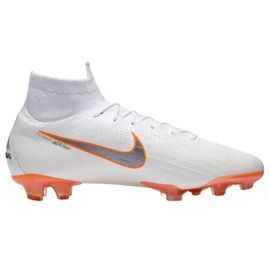 Nike Mercurial Superfly 6 Elite Fg M AH7365-107 scarpe da calcio bianco bianco