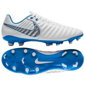 Scarpe da calcio Nike Tiempo Legend 7 Academy Fg M AH7242-107 bianca bianca