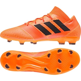Scarpe da calcio Adidas Nemeziz 18.2 Fg M DA9580 multicolore arancia