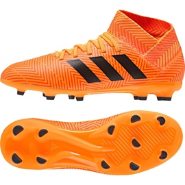 Le scarpe da calcio adidas Nemeziz 18.3 Fg Jr DB2352 multicolore arancia