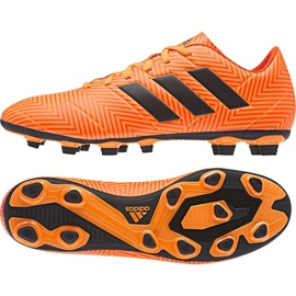 Scarpe da calcio Adidas Nemeziz 18.4 FxG M DA9594 multicolore arancia