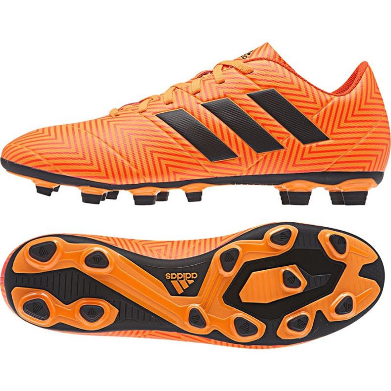 Scarpe da calcio Adidas Nemeziz 18.4 FxG M DA9594 multicolore arancia