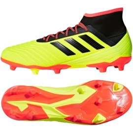 Scarpe da calcio Adidas Predator 18.2 Fg M DB1997 multicolore giallo
