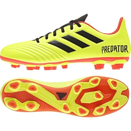 Scarpe da calcio Adidas Predator 18.4 FxG M DB2005 multicolore giallo