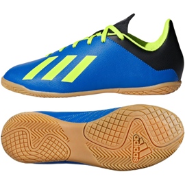 Scarpe da calcio Adidas X Tango 18.4 In Jr DB2431 blu navy blu navy