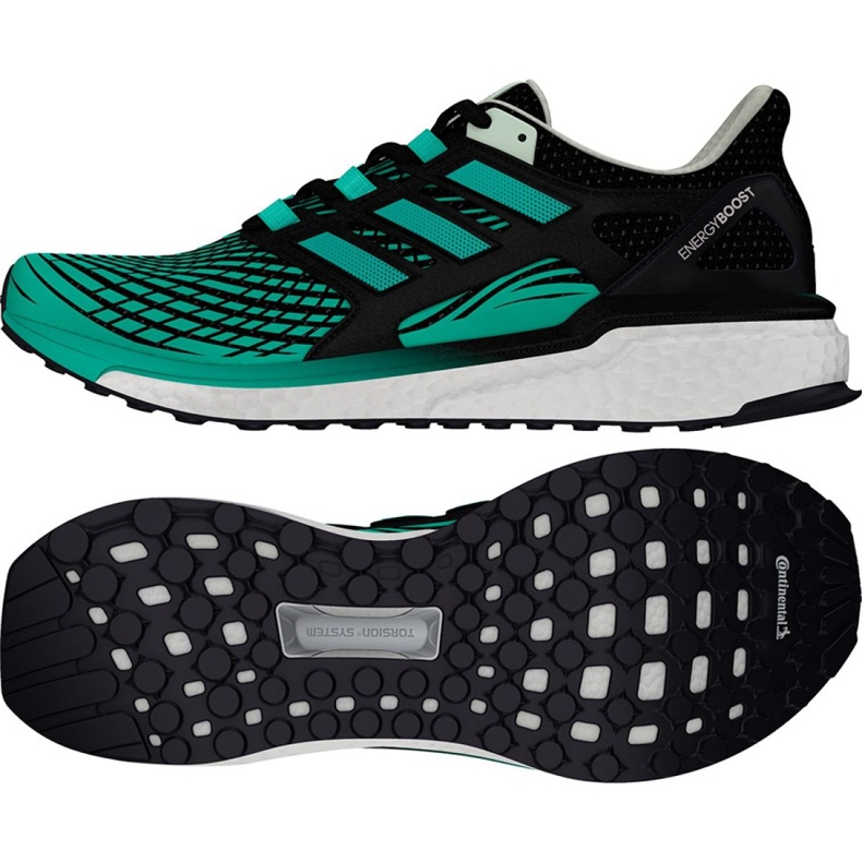 Scarpe da corsa adidas Energy Boost W CG3973 nero verde