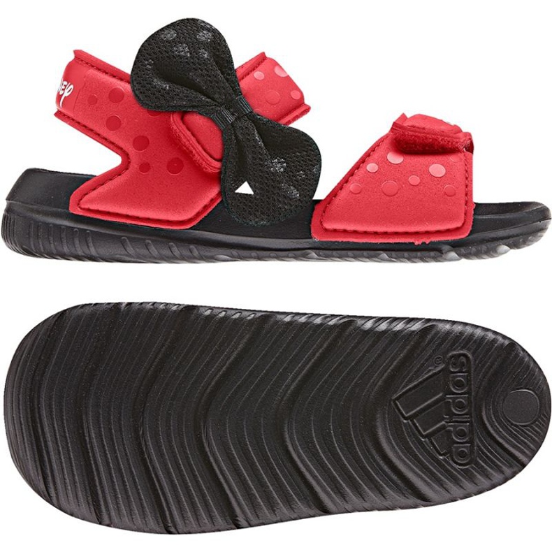 Sandali Adidas Disney M7M AltaSwim Jr CQ0108 nero rosso