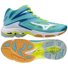 Scarpe da pallavolo Mizuno Wave Lightening Z3 Mid W V1GC170504 blu blu