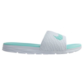 Nike Benassi Solarsoft Slide 705475-130 bianco verde