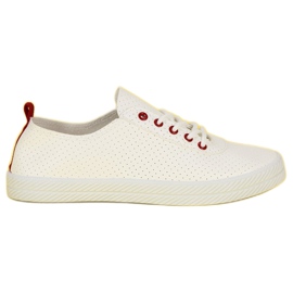 Kylie Sneakers annodate traforate bianco
