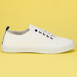 Kylie Sneakers annodate traforate bianco