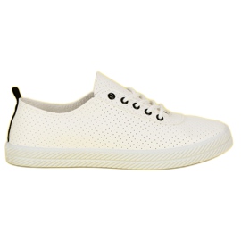 Kylie Sneakers annodate traforate bianco
