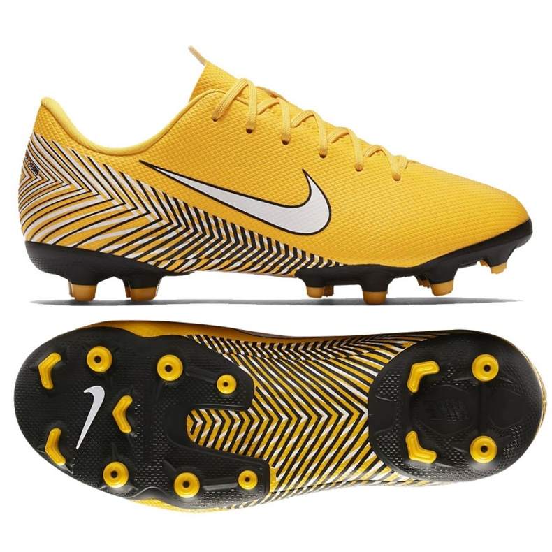 Nike Mercurial Vapor 12 Academy Neymar Mg Jr AO2896-710 scarpe da calcio multicolore giallo