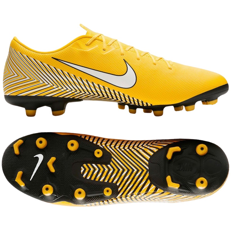 Nike Mercurial Vapor 12 Academy Neymar Mg M AO3131-710 scarpe da calcio multicolore giallo