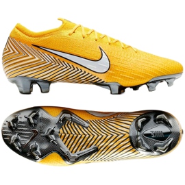 Nike Merurial Vapor 12 Elite Neymar Fg M AO3126-710 scarpe da calcio giallo giallo