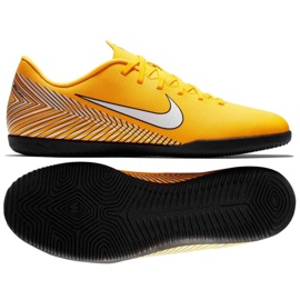 Scarpe indoor Nike Mercurial VaporX 12 Club Neymar Ic M AO3120-710 giallo giallo