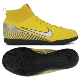 Scarpe da interni Nike Mercurial SuperflyX 6 Club Neymar Ic Jr AO2891-710 multicolore giallo