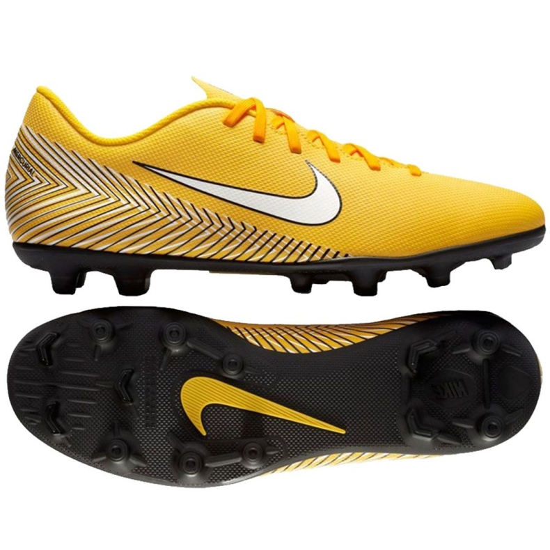 Nike Mercurial Vapor 12 Club Neymar Mg M AO3129-710 scarpe da calcio multicolore giallo
