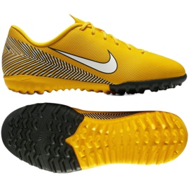 Scarpa da calcio Nike Mercurial Vapor 12 Academy Neymar Tf Jr AO9476-710 giallo giallo