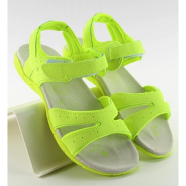 Sandali sportivi da donna 7s-bi86056e NEON / VERDE giallo