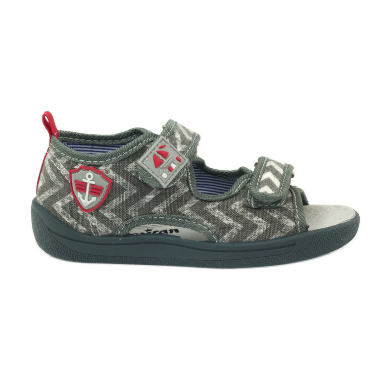 Sandali da bambino grigi American Club TEN36 grigio rosso