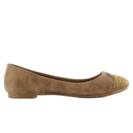 Ballerine con jet kaki MB-6212 cachi