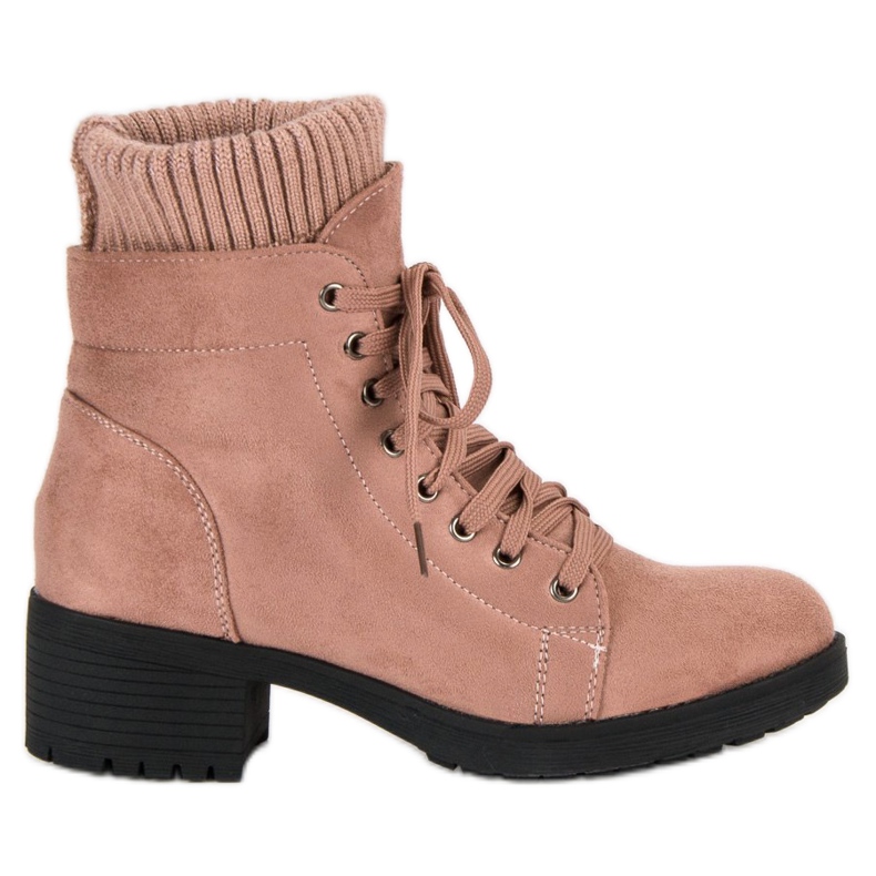 Seastar Stivaletti rosa con allacciatura