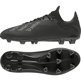 Scarpe da calcio Adidas X 18.3 Fg M DB2185 nero nero