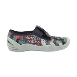 Befado scarpe per bambini pantofole 290x166 grigio rosso