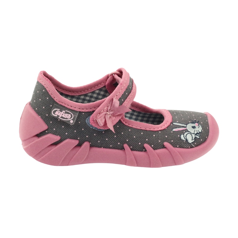 Scarpe per bambini Befado 109P168 grigio rosa