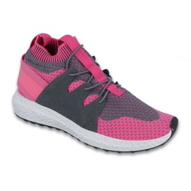 Scarpe per bambini Befado fino a 23 cm 516Y030 grigio rosa
