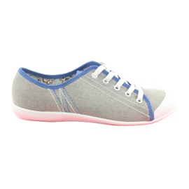 Scarpe giovanili Befado 248Q020 blu grigio
