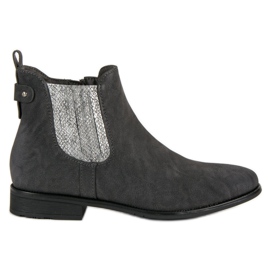 Vinceza Stivaletti eleganti Stivali Jodhpur grigio