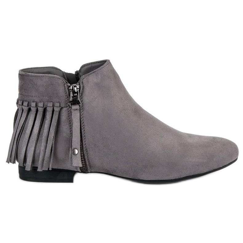 Vinceza Stivali in camoscio grigio