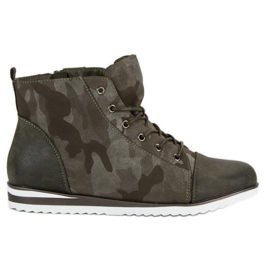 Vinceza Sneakers Sopra la caviglia Moro verde